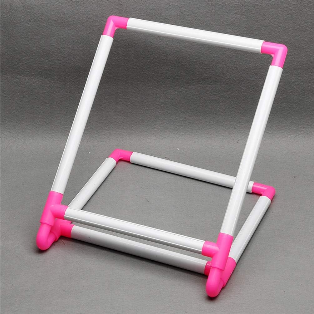 Soportes de alambre para estantes cruzados, soporte de piso, soporte de bordado de aro de bordado, marco de tapiz de bordado cruzado de escritorio
