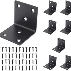 Soporte de esquina de acero inoxidable resistente, soporte de estante en forma de L, soporte de esquina de 90 grados, articulación grande, ángulo Soporte de esquina de acero inoxidable resistente, soporte de estante en forma de L, soporte de esquina de 90 grados, articulación grande, ángulo