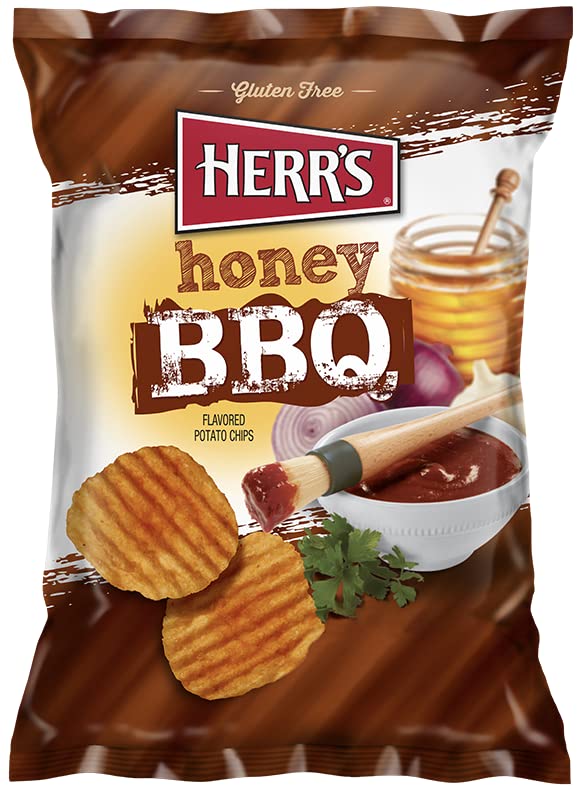 Herr’s Papas fritas Honey BBQ, 7.75 onzas (paquete de 12 bolsas)