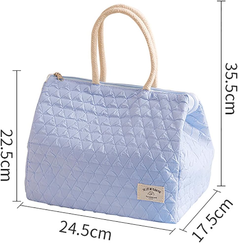 Hoomall Bolsa de almuerzo aislada, bolsa de almuerzo reutilizable para picnic, bolsas térmicas a prueba de fugas para el trabajo, oficina, picnic o