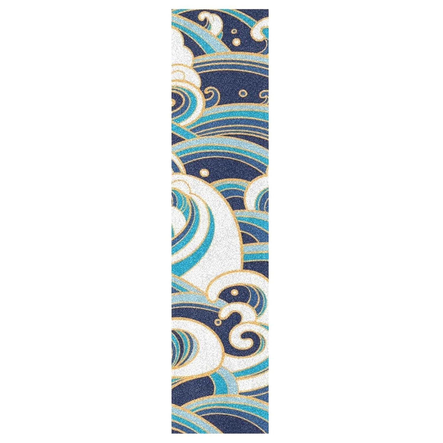 Ripple – Cinta de agarre impermeable para patineta, antideslizante, 33.1 x 9.1 pulgadas, papel de lija