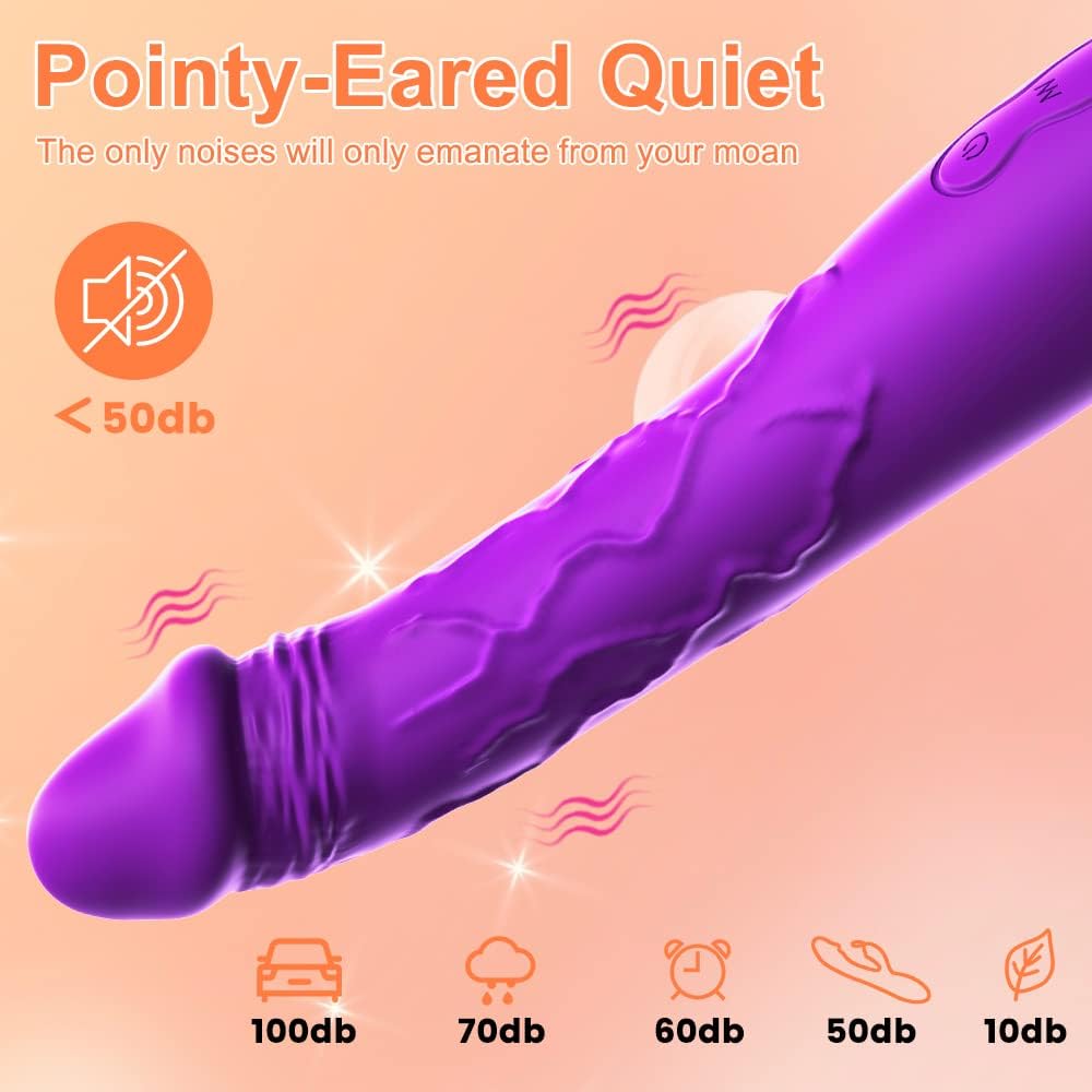 Vibrador realista de 7.6 pulgadas para mujeres, 10 potentes modos de vibración para estimular el clítoris y el punto G, juguetes sexuales