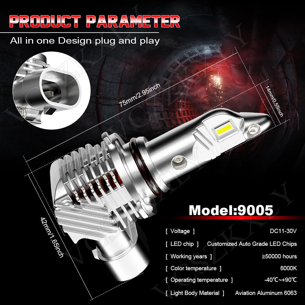 Compatible con faros delanteros Suzuki GSXR 1300 Hayabusa 2005 2006 Suzuki GSXR 1000 1999-2007, kits de conversión de bombillas H7 9005, blanco