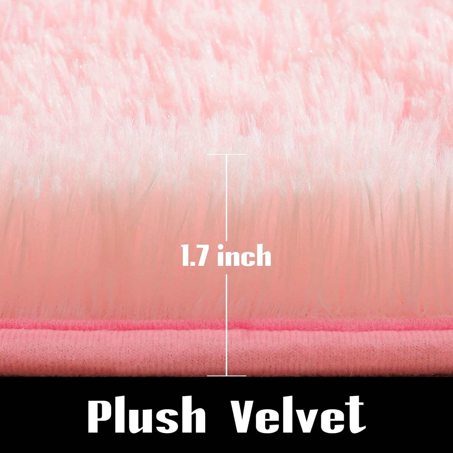 Jelymark Alfombra súper suave para dormitorio, alfombra esponjosa de 3 x 5 pulgadas para sala de estar, alfombra de felpa interior mullida para