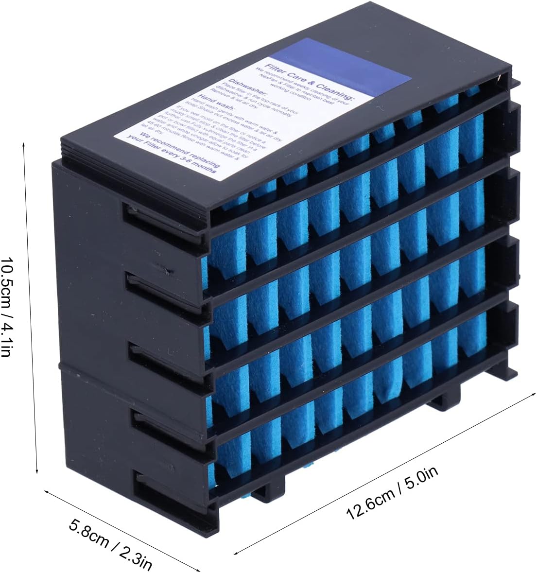 TOPINCN Reemplazo de filtro Ventilador de aire acondicionado portátil Mini para micro enfriador de aire Filtro de rociador en miniatura Accesorios
