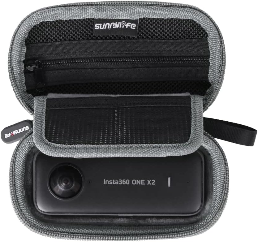 Estuche de transporte portátil Mini bolsa de almacenamiento EVA a prueba de golpes bolsa de protección de cámara dura para cámara Insta360 ONE X3