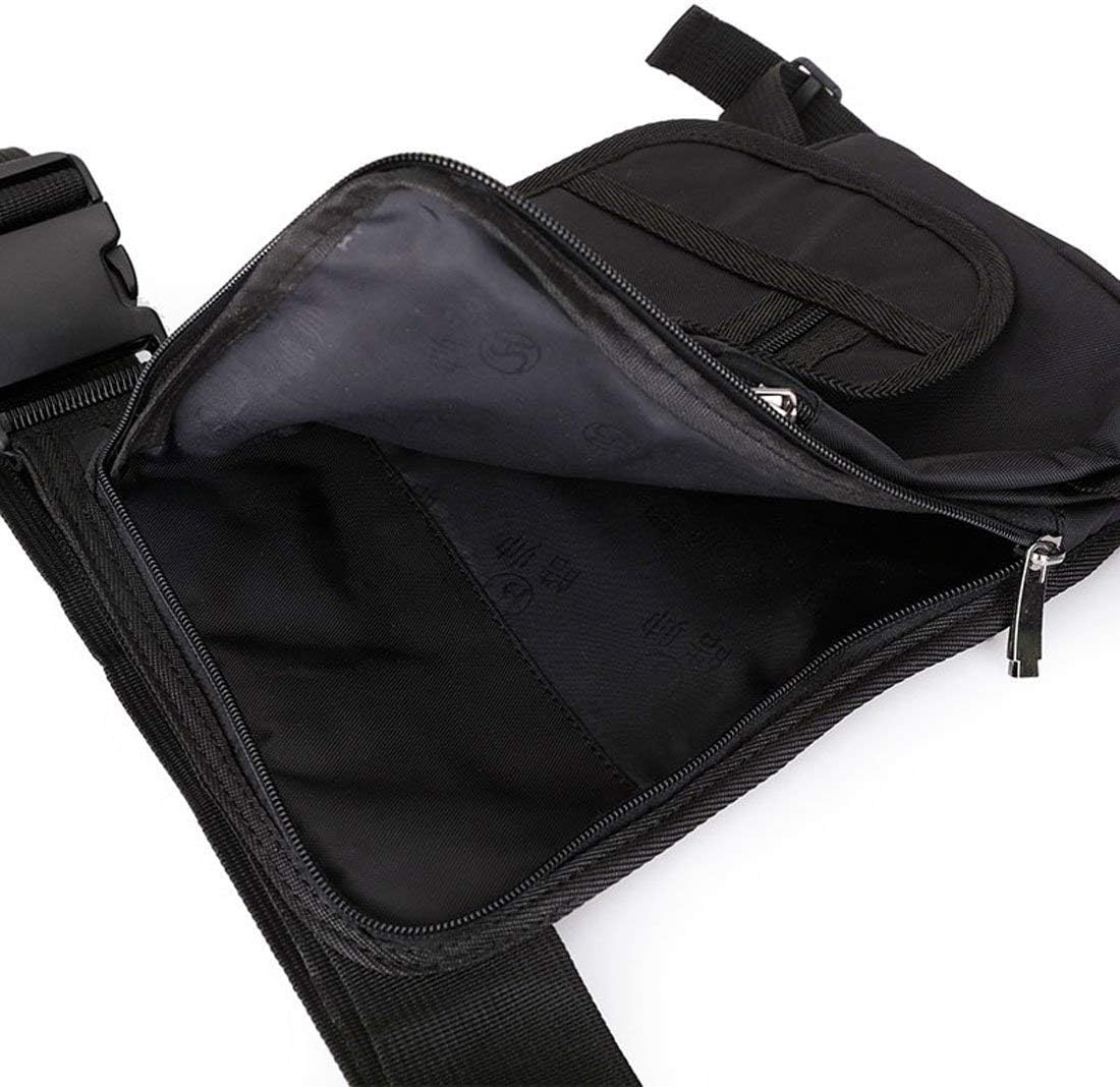 Hebetag Riñonera de nailon para senderismo, para hombres y mujeres, táctica, motocicleta, ciclismo, equitación, viajes, deportes al aire libre,