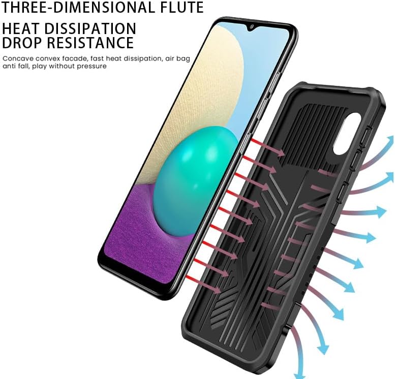 Funda compatible con Redmi Note 10 4G, función atril incorporada a prueba de golpes, compatible con Xiaomi Redmi Note 10S 4G, funda 2 en 1, color