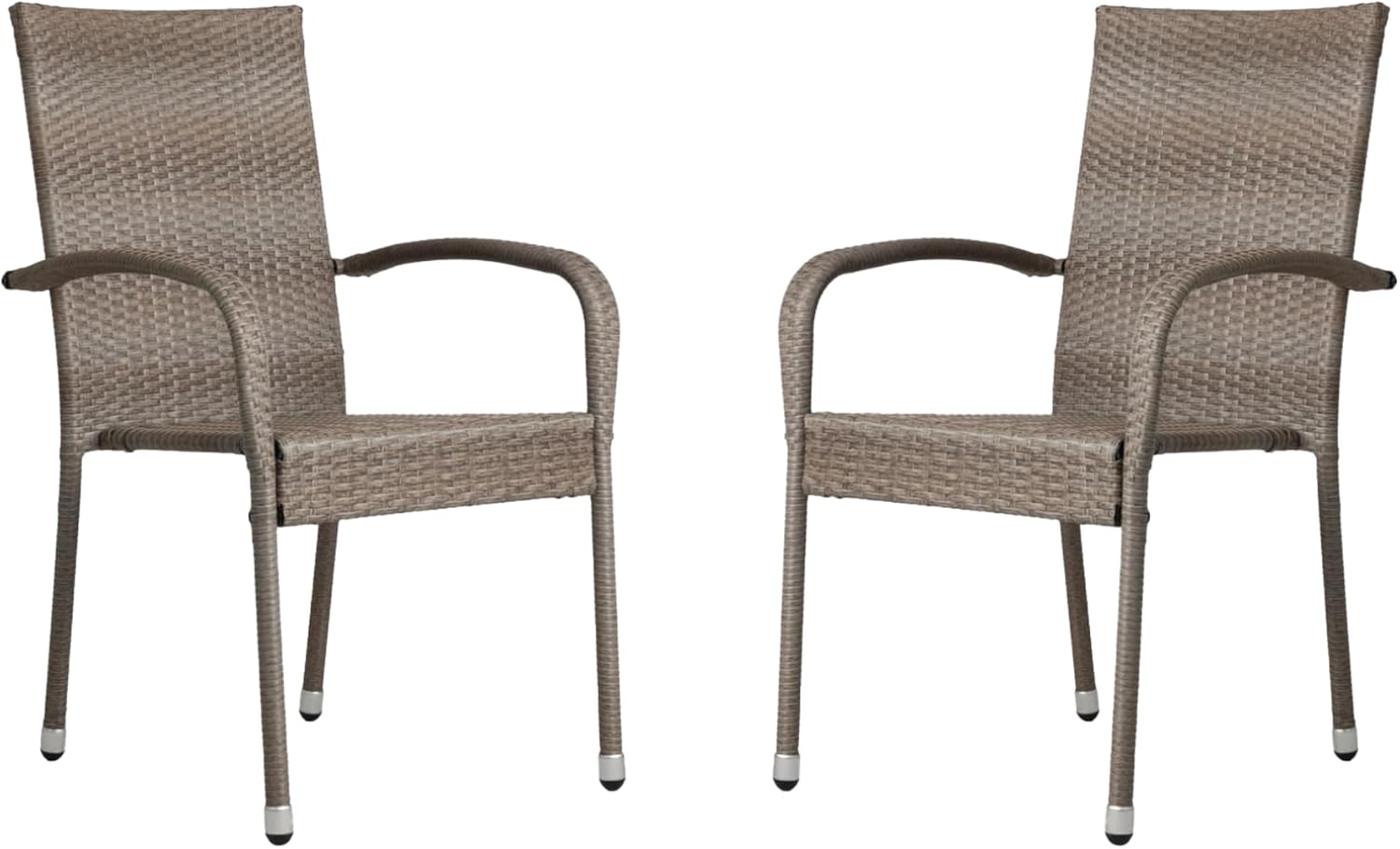 Aspect Living 65254 Morgan – Marco apilable de mimbre para exteriores, tejido a mano, para todo tipo de clima, marco ligero para interiores y