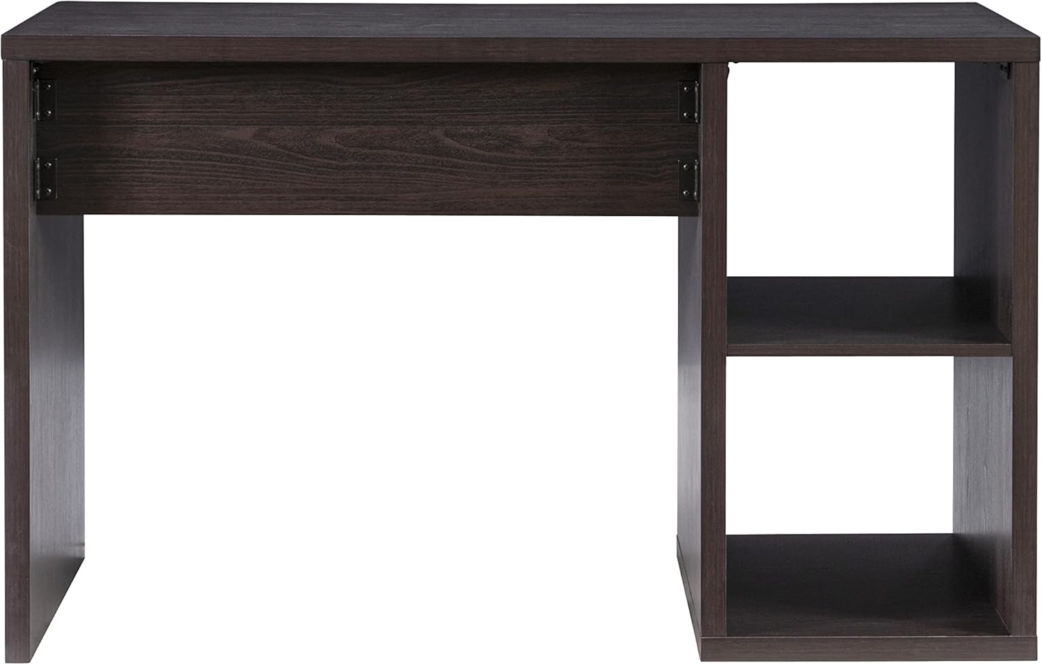 Linon Escritorio Espresso Two Dawes con 2 cubículos abiertos