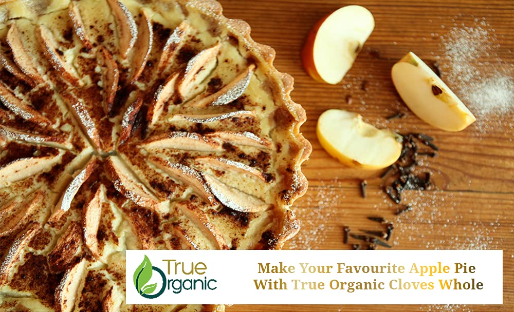 True Organic Clavos enteros de Ceilán, bolsa a granel de 16 onzas, certificado USDA orgánico y Kosher, sin OMG, clavo orgánico fresco, puro Ceilán