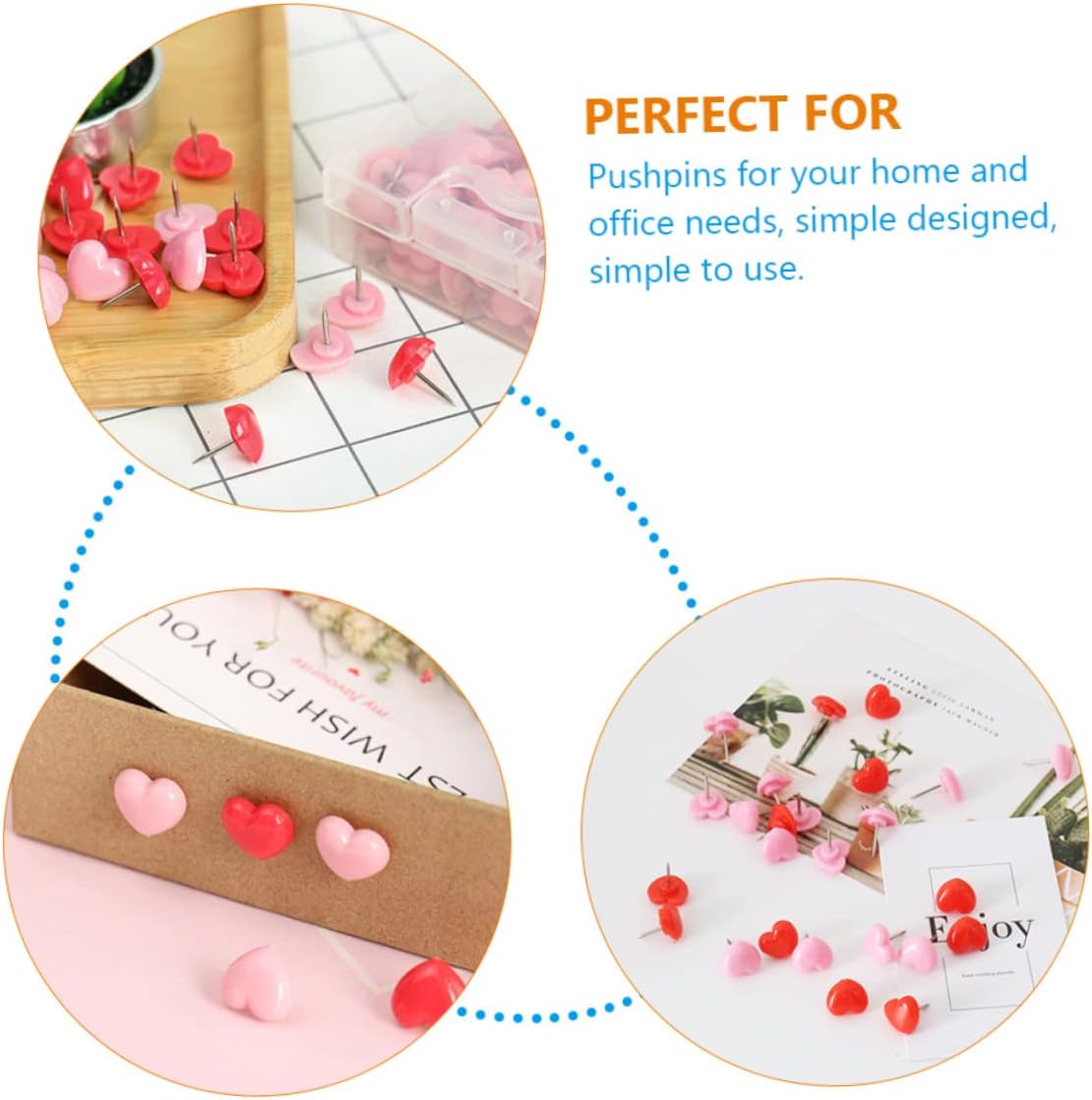 Abaodam 12 Boxes Thumbtack Work Desk Accessories Accesorios para Escritorio Office Desk Accessories Desk Accessory Multi-Function Thumb Tacks Push