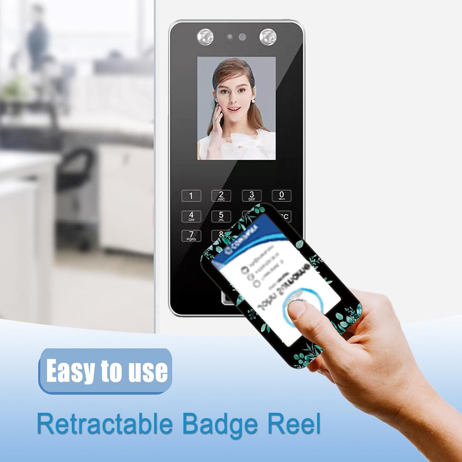 Paquete de 2 portatarjetas con carrete retráctil, monograma, letra F, protector vertical resistente para tarjetas de identificación, enfermera,