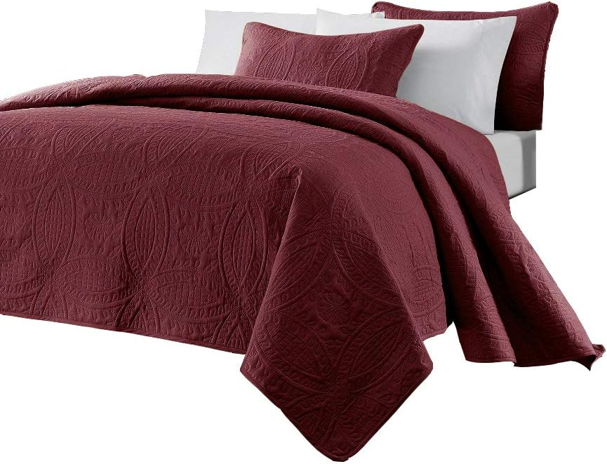 Chezmoi Collection Austin – Juego de colcha de 3 piezas