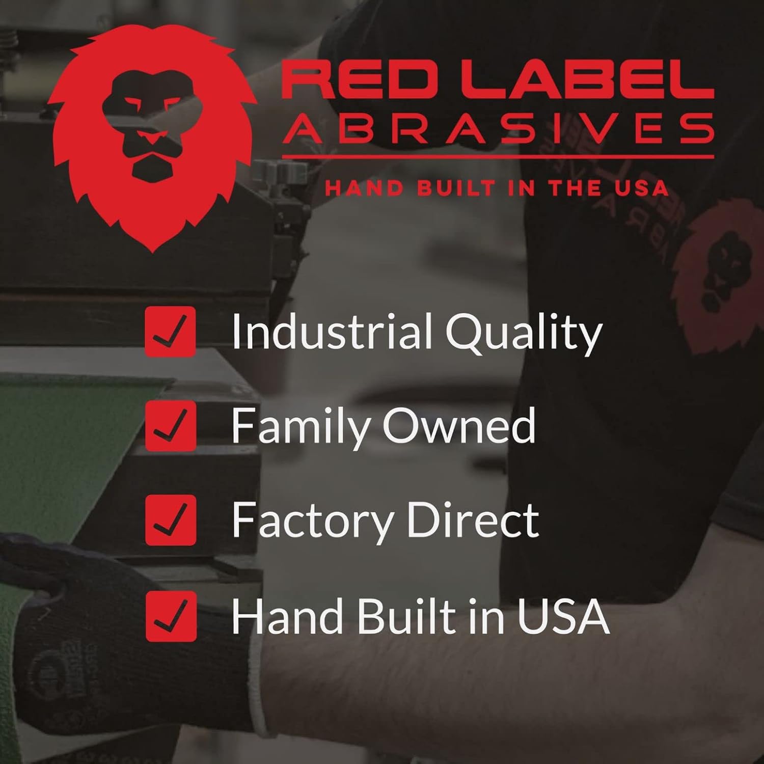 Red Label Abrasives Rollo de lijadora de tambor de carpintería de grano 120 de 6 pulgadas x 50 pies, cortado a la longitud