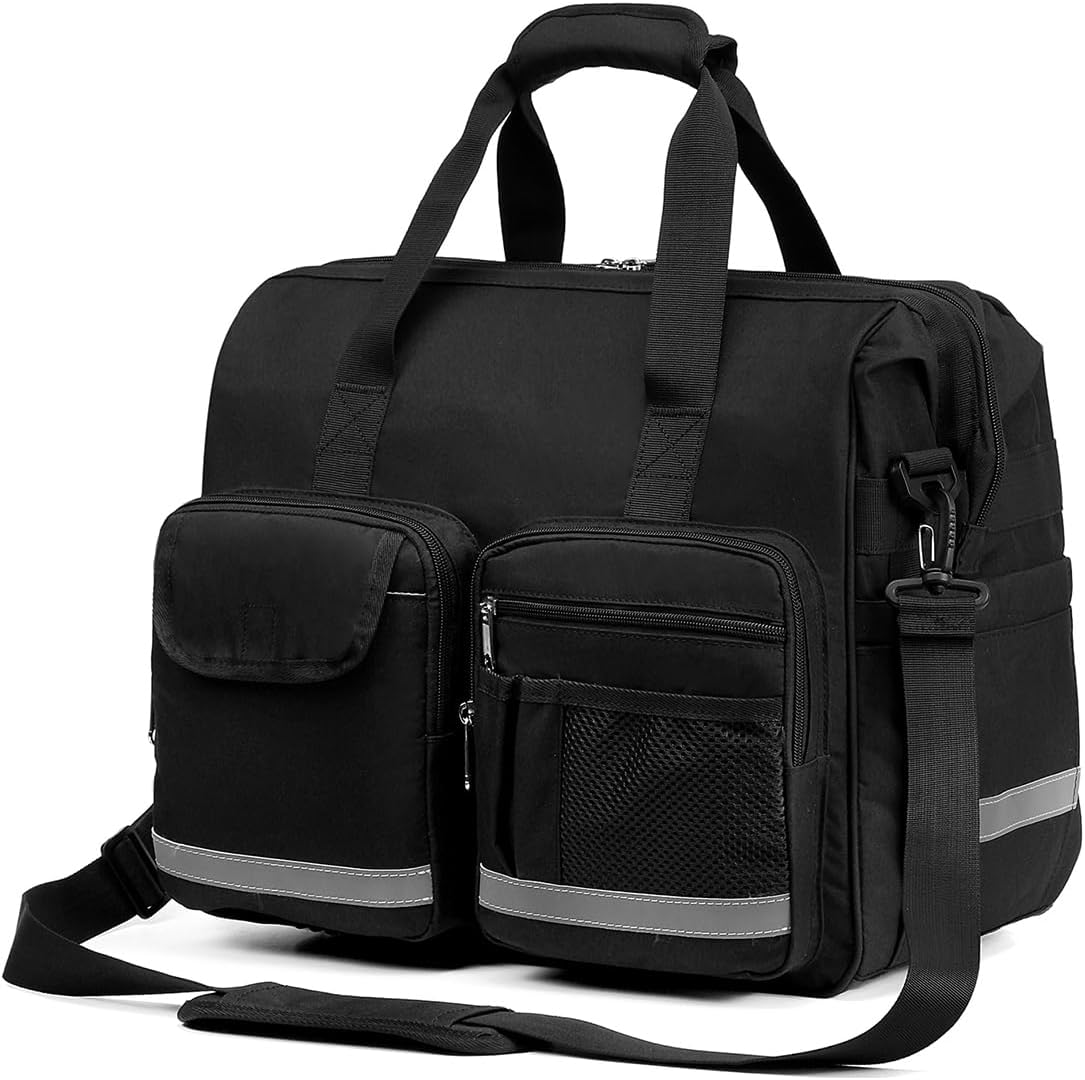 Bolsa médica para médico, bolsa de enfermera para el hogar, bolsa de trauma, bolsa de lona de emergencia EMS roja para primeros auxilios, EMT,