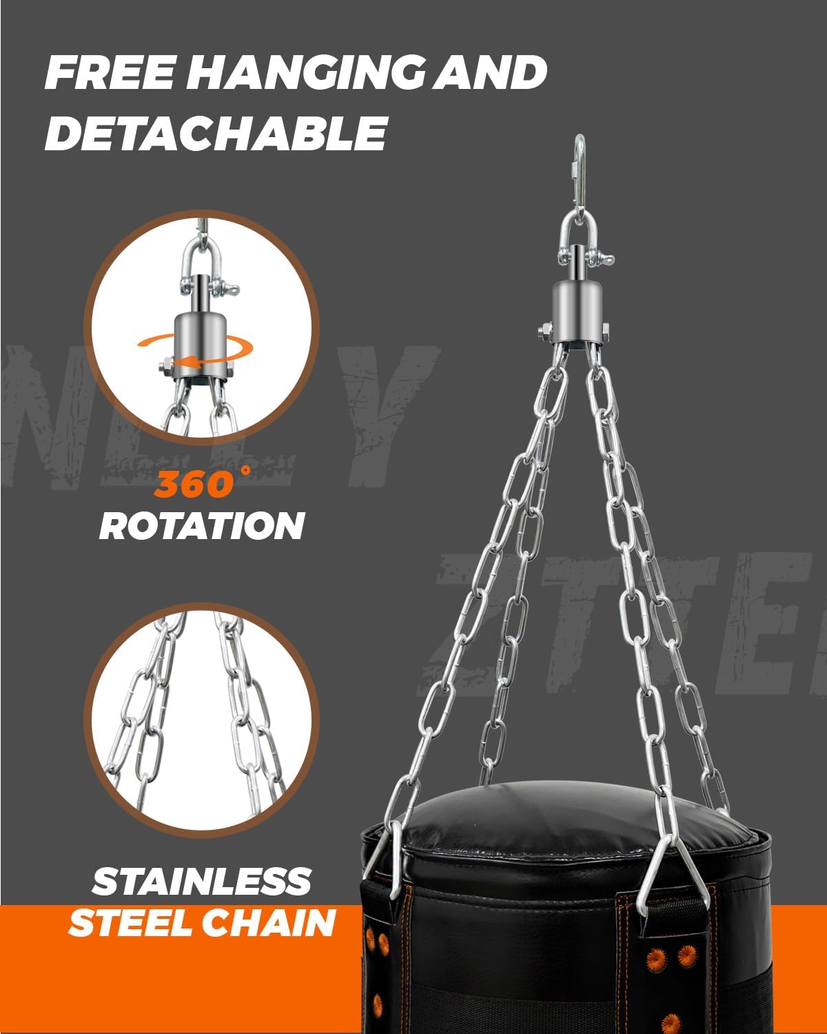 ZTTENLLY Saco de boxeo con guantes, piel sintética y correa de altura ajustable, juego de bolsas de boxeo para niños de más de 12 años, ideal para