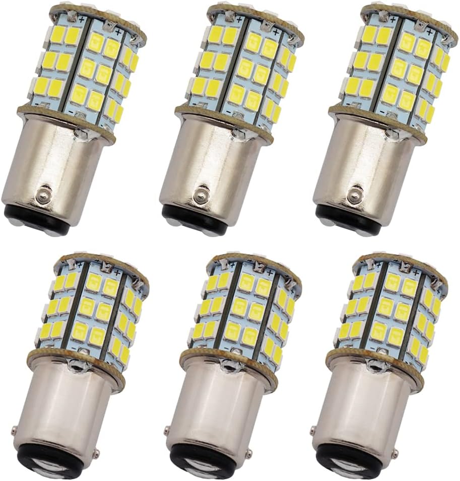 GRV Ba15d 1142 1076 Bombilla LED 4W 56-2835SMD Super Brillante ACDC12V-24V 40W Reemplazo halógeno para RV Remolque, Camper, Autocaravana, Luces