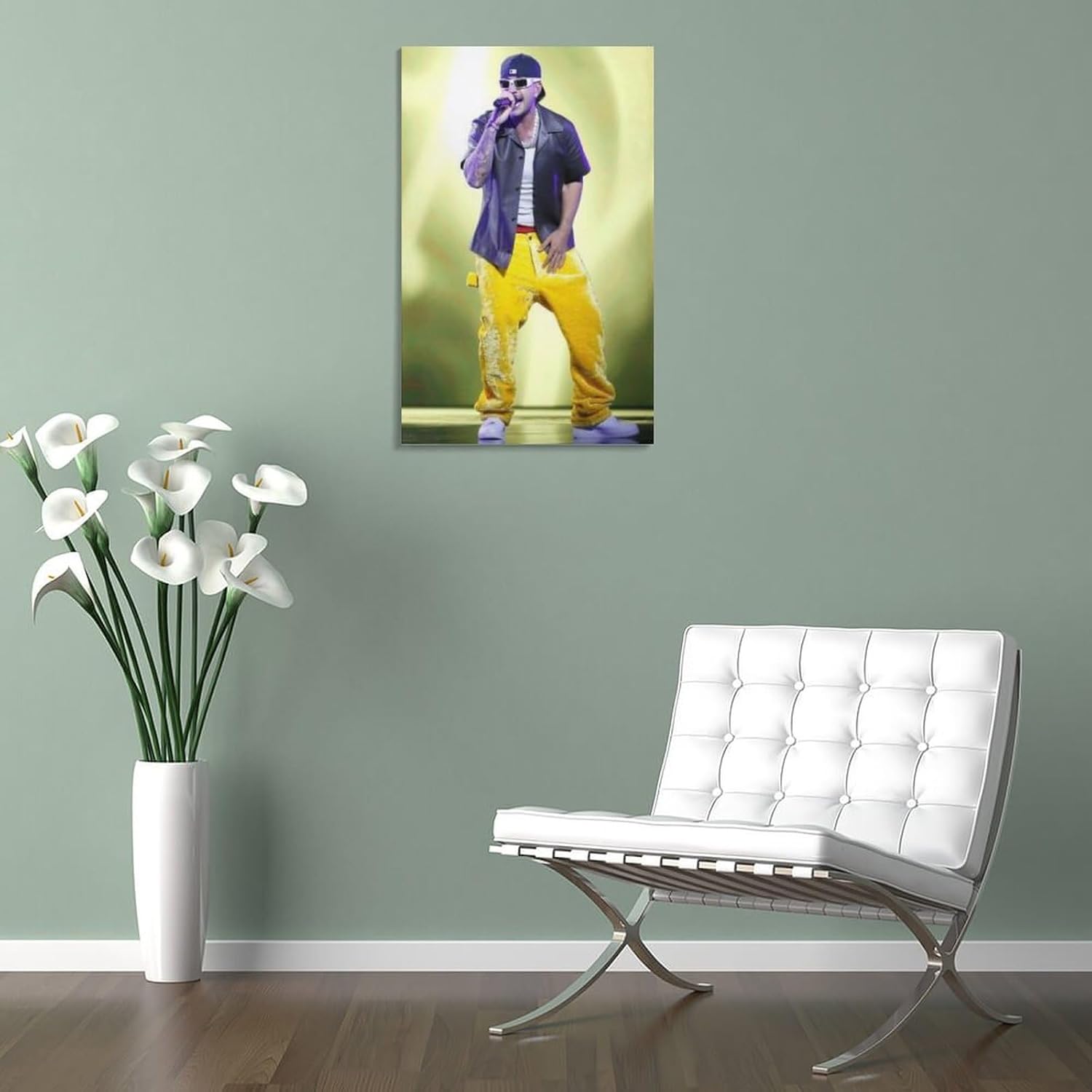 DAXXIN Feid – Póster de lienzo decorativo para pared, sala de estar, dormitorio, decoración, marco de regalo, 12 x 18 pulgadas (11.8 x 17.7 in)