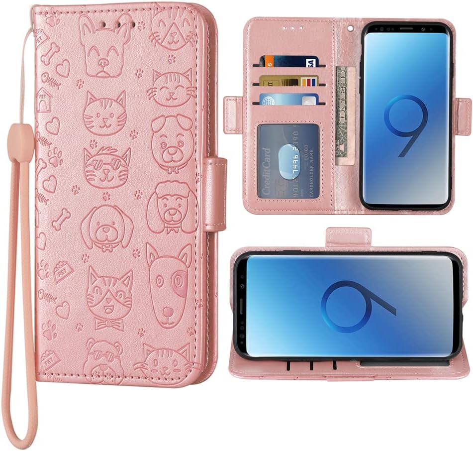 Compatible con Cubot X19 – Funda tipo cartera con correa de muñeca de cuero, soporte para tarjetas, accesorios para celda, monedero, ranura de
