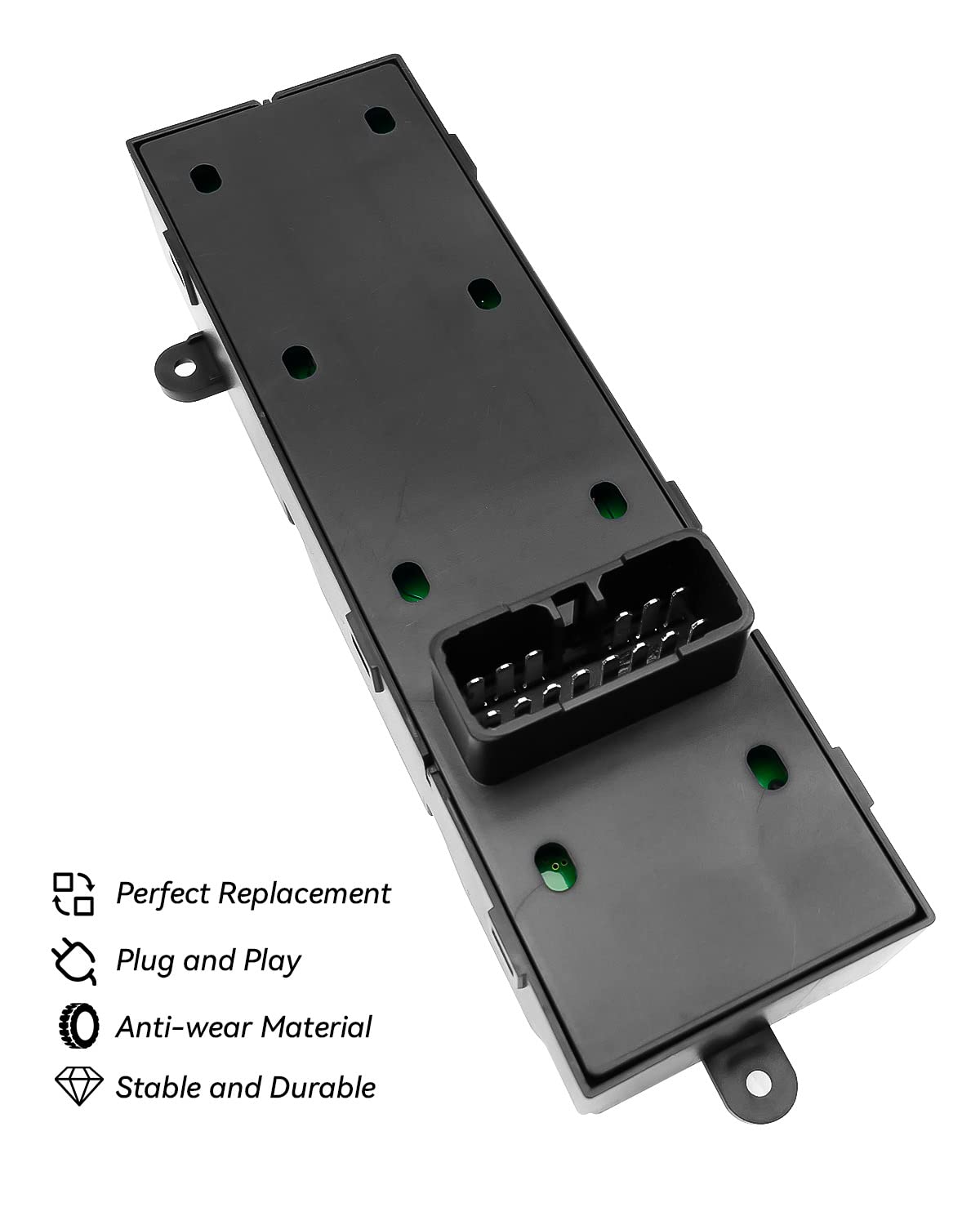 Master – Interruptor de ventana eléctrica para Kia Soul 2011, 2012, 2013, reemplazar 93570-2K010 93570-2K010WK, interruptor de ventana lateral del