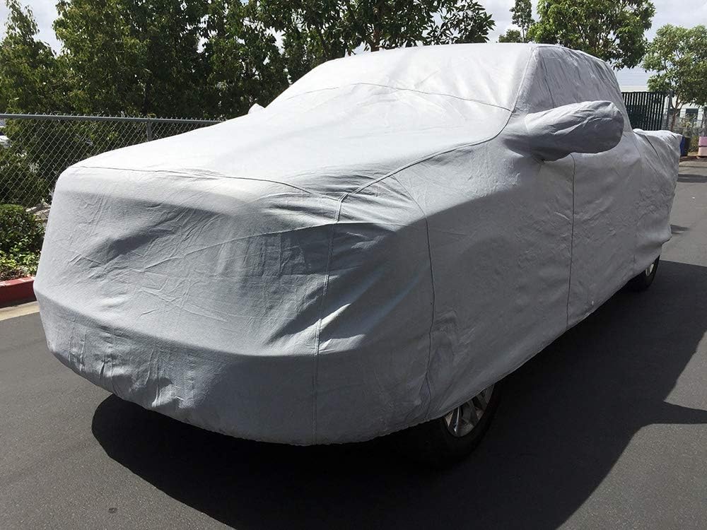 CarsCover – Funda para Dodge Ram Crew Cab Quad Cab 2019-2023 de 6.4 pies, caja de cama corta, camión, cubierta de automóvil, resistente, resistente