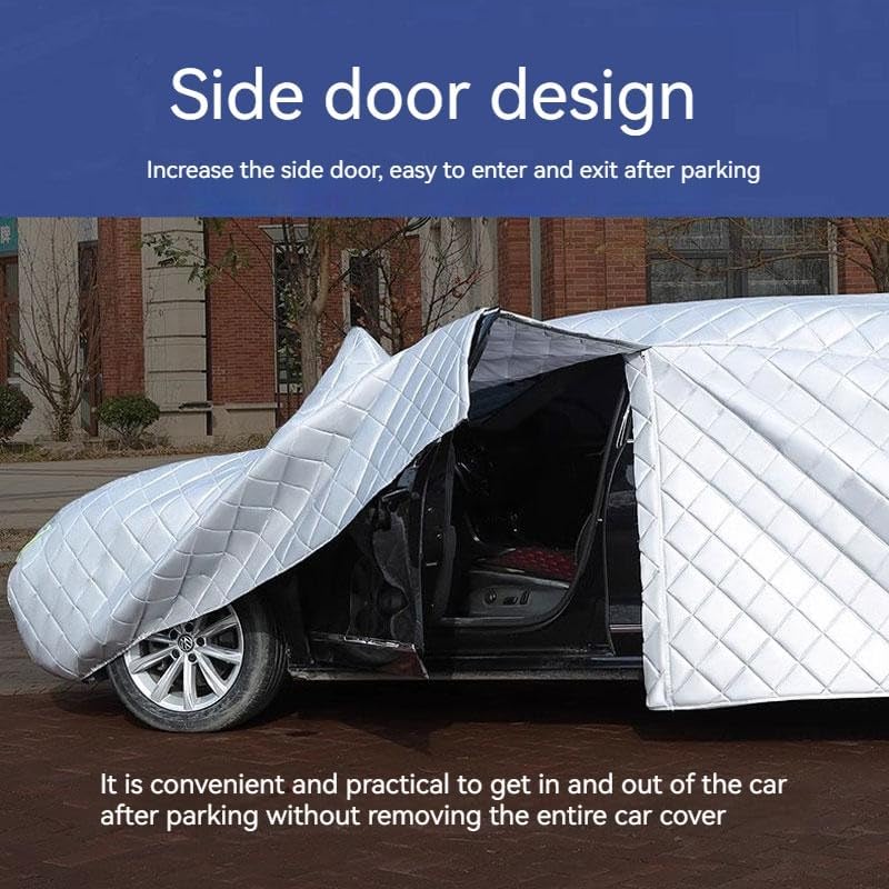 Funda protectora de granizo para Daewoo Leganza Matiz Nexia Nubira Tacuma, funda de automóvil de tela Oxford gruesa con cremallera para puerta