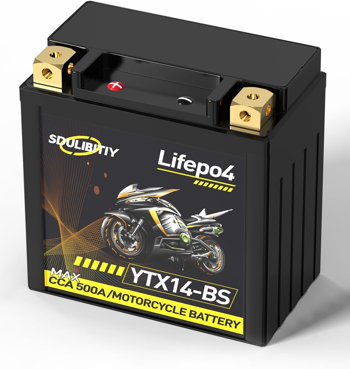 Batería de litio Powersports batería LiFePO4 Batería de arranque del motor (SD-YTX14-BS-nuevo) Compatible con ATV, UTV, Jet Ski, Quad, cortacésped,
