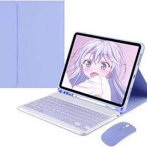 Funda para Galaxy Tab S9 FE+ PlusGalaxy Tab S9+ Plus de 12.4 pulgadas 2023 con teclado y mouse, funda magnética desmontable con soporte para S Pen Funda para Galaxy Tab S9 FE+ PlusGalaxy Tab S9+ Plus de 12.4 pulgadas 2023 con teclado y mouse, funda magnética desmontable con soporte para S Pen