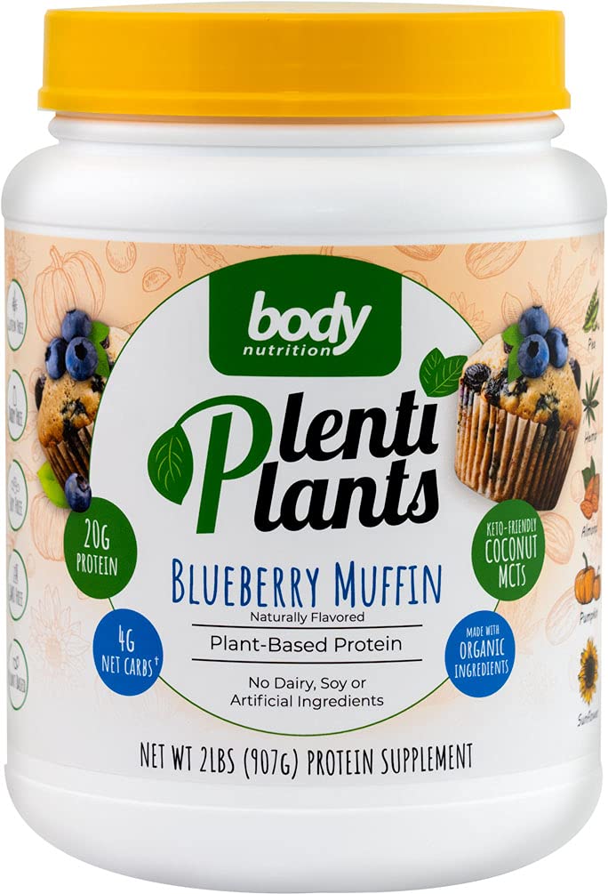 Body Nutrition PlentiPlants Proteína a base de plantas (magdalena de arándanos, 2 libras)