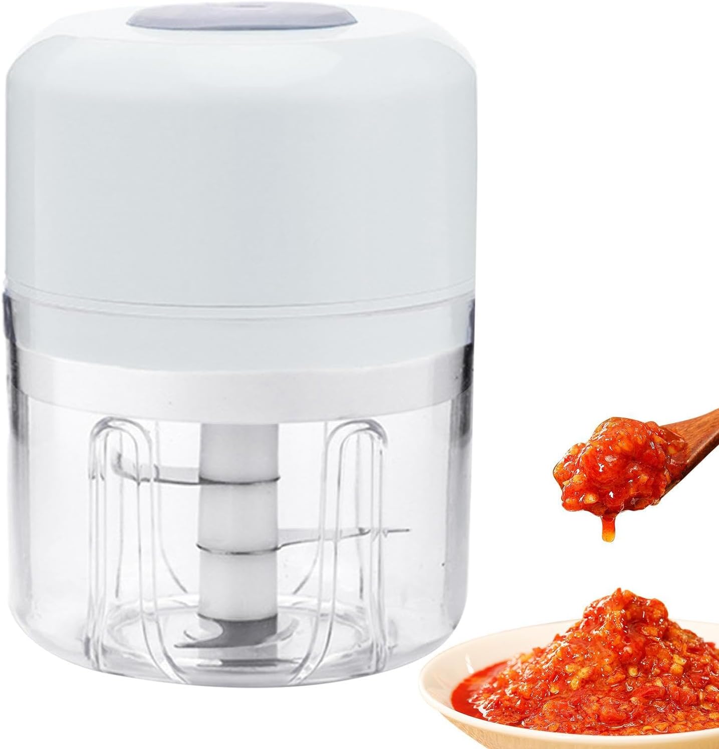 BBAUER Máquina trituradora de hielo, máquina de afeitar de hielo USB de acero inoxidable, máquina de cono de nieve, afeitadora de hielo comercial,