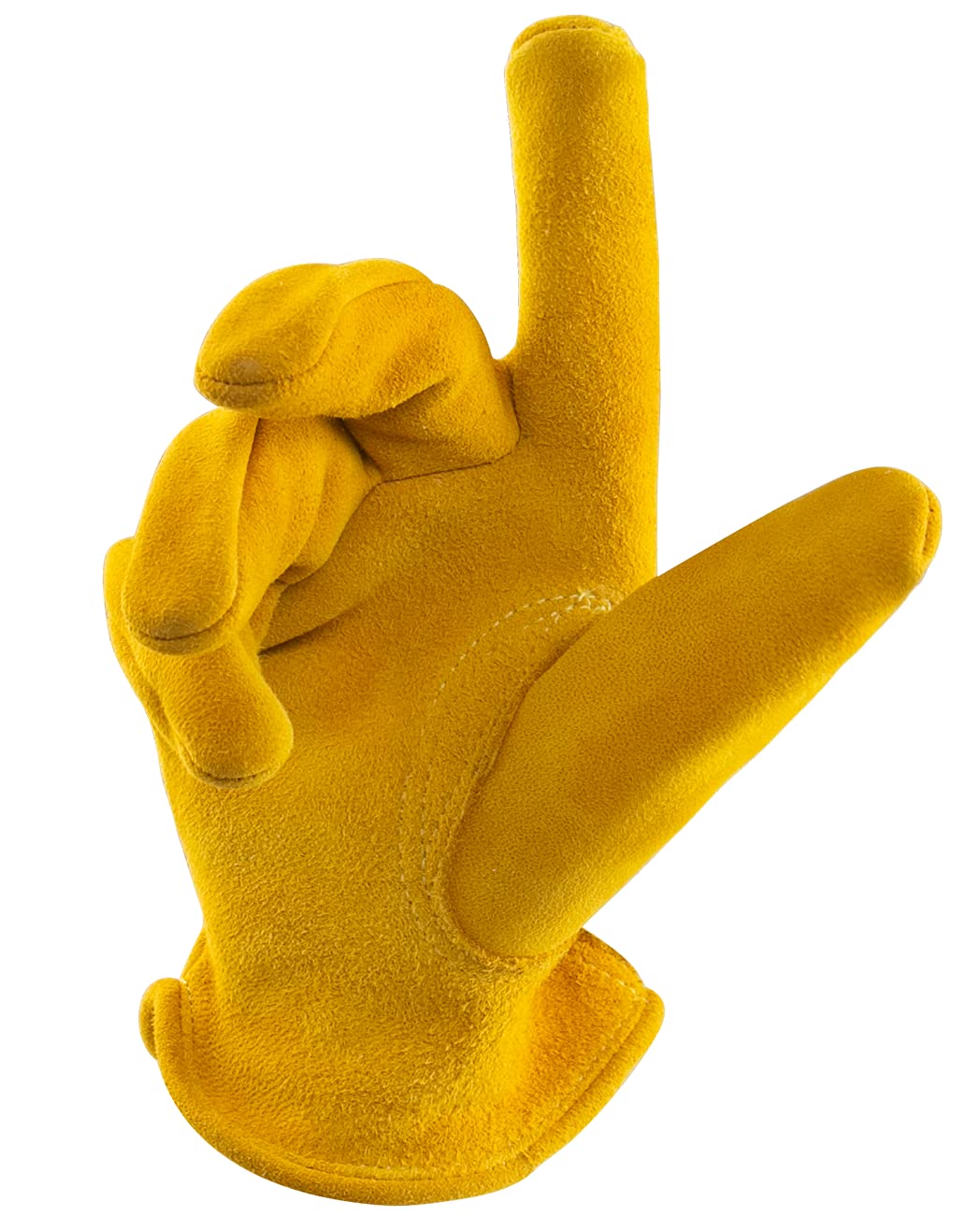 FEISHDEK Guantes de trabajo para niños de 2 a 14 años, gamuza de piel de ciervo extra suave, duraderos, flexibles para niños pequeños, guantes de