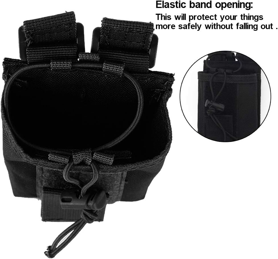 Bolsa de radio  1000D Tactical Molle ajustable de dos vías radios soporte bolsa para walkie talkies