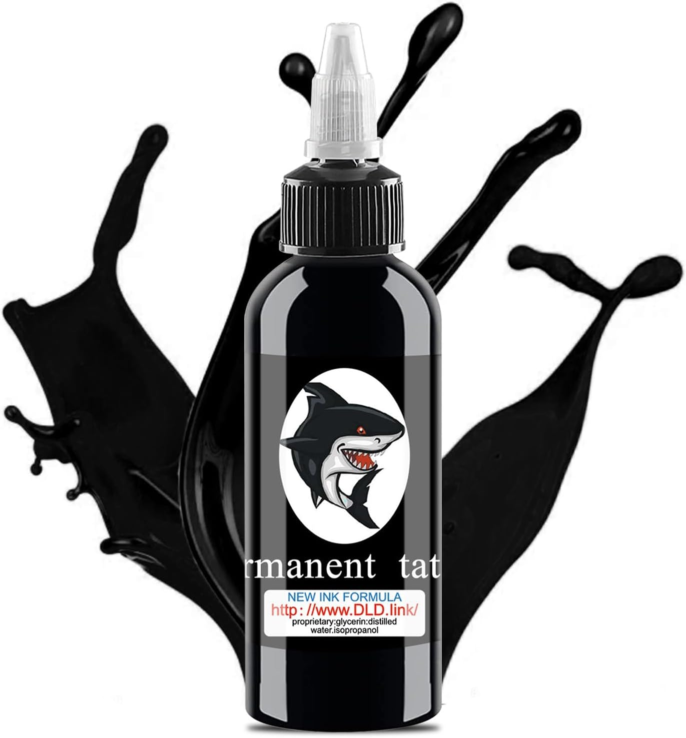 1 botella de tinta de tatuaje de 4.1 fl oz  Tinta de tatuaje opaca  Tinta negra oscura y negrita pigmentos de sombra negra  Tinta de tatuaje
