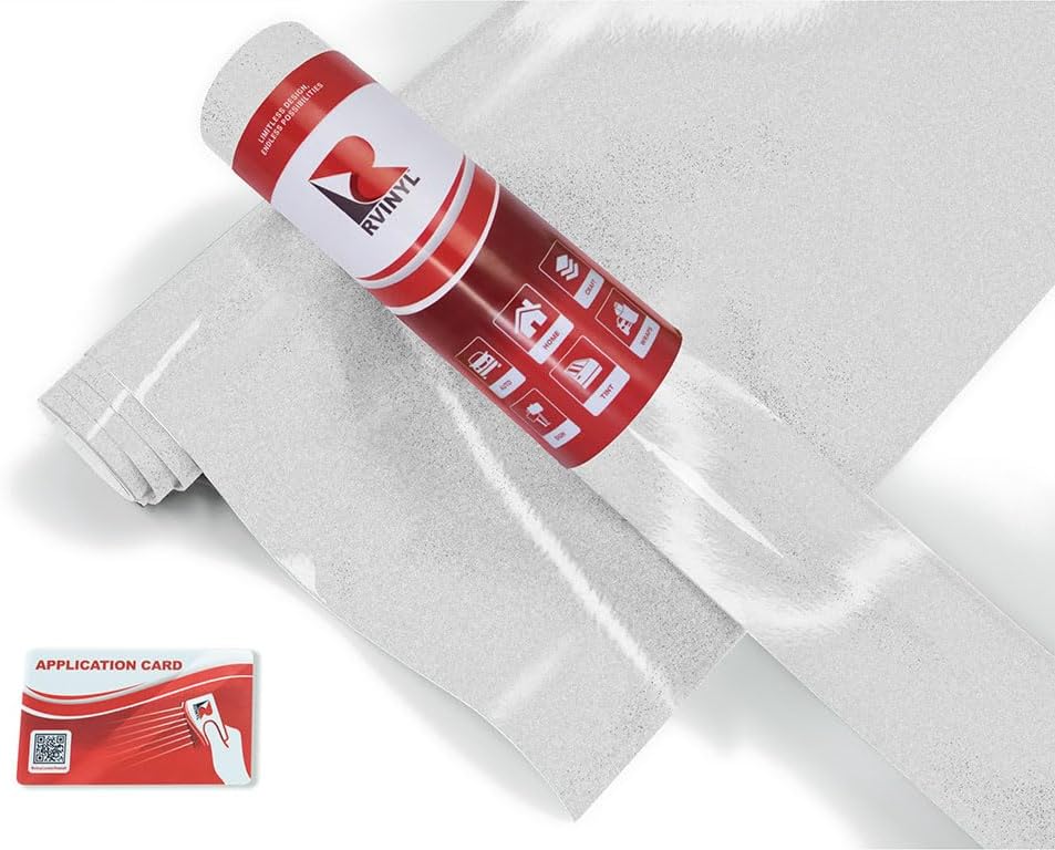 Avery Dennison V4000 – Rollo de lámina de vinilo gráfico de alta calidad, color blanco reflectante 101-R, 2 pies x 3 pies, con tarjeta de