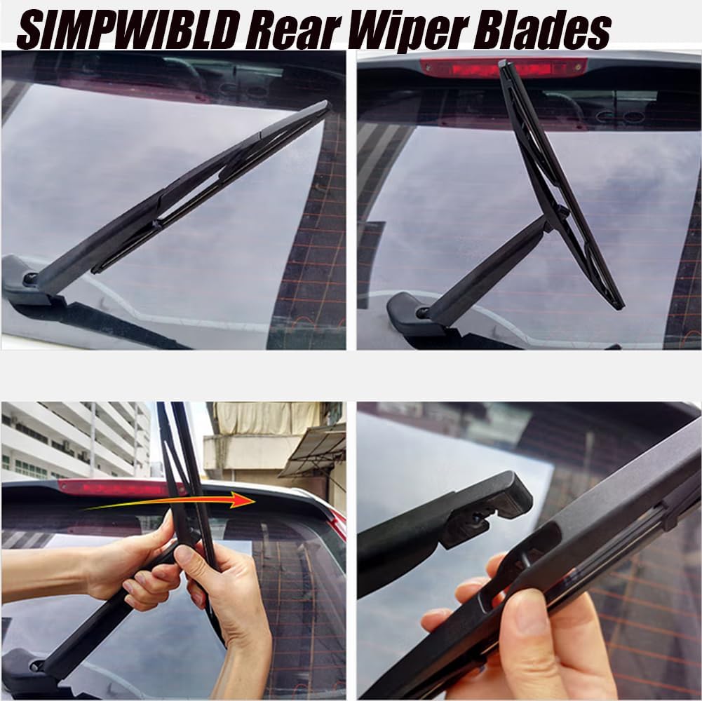 SIMPWIBLD Escobilla de limpiaparabrisas de repuesto para Nissan Cube 2009-20142009-2020 Nissan Murano repuesto de equipo original de 12 pulgadas