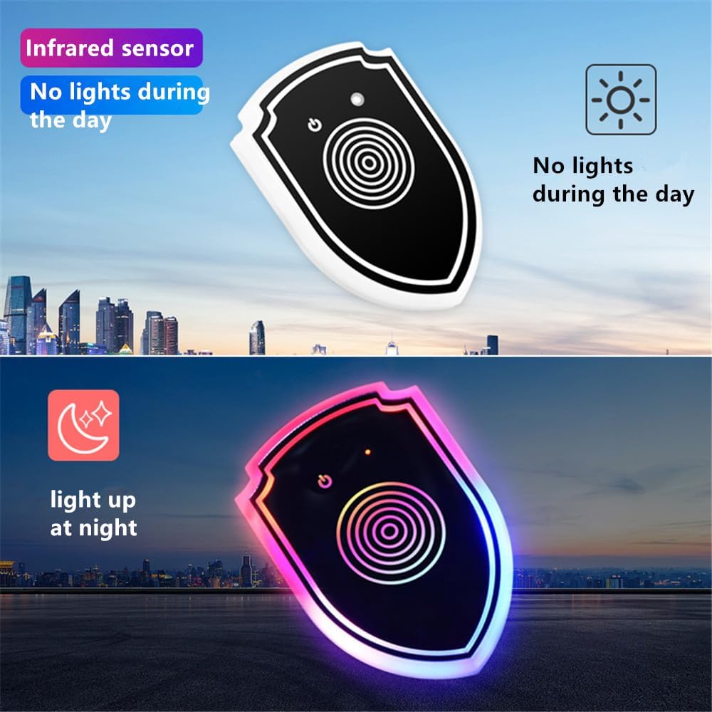 AUSTYLCO Luz ambiental para automóvil, conmutación multicolor, cambio de color de sonido, iluminación auxiliar, batería de litio incorporada,