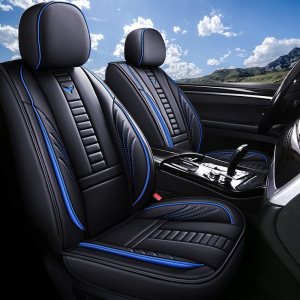 AFUNTIO Funda de asiento de automóvil para kia Forte Koup 2010-2023, de piel, cómodo ajuste universal para fundas de asiento, fundas de asiento de AFUNTIO Funda de asiento de automóvil para kia Forte Koup 2010-2023, de piel, cómodo ajuste universal para fundas de asiento, fundas de asiento de