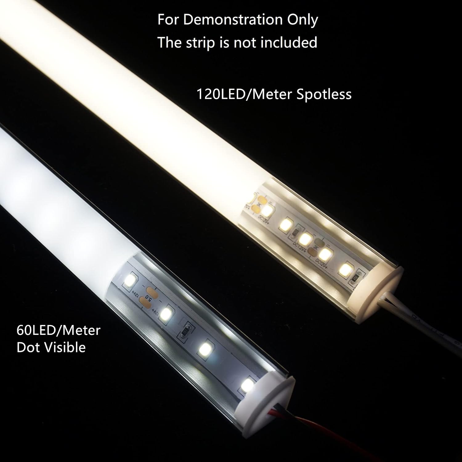 Paquete de 6 tiras LED premium en forma de V de 16 pulgadas con difusor anti UV, mejora tu iluminación para esquinas con estilo y versatilidad
