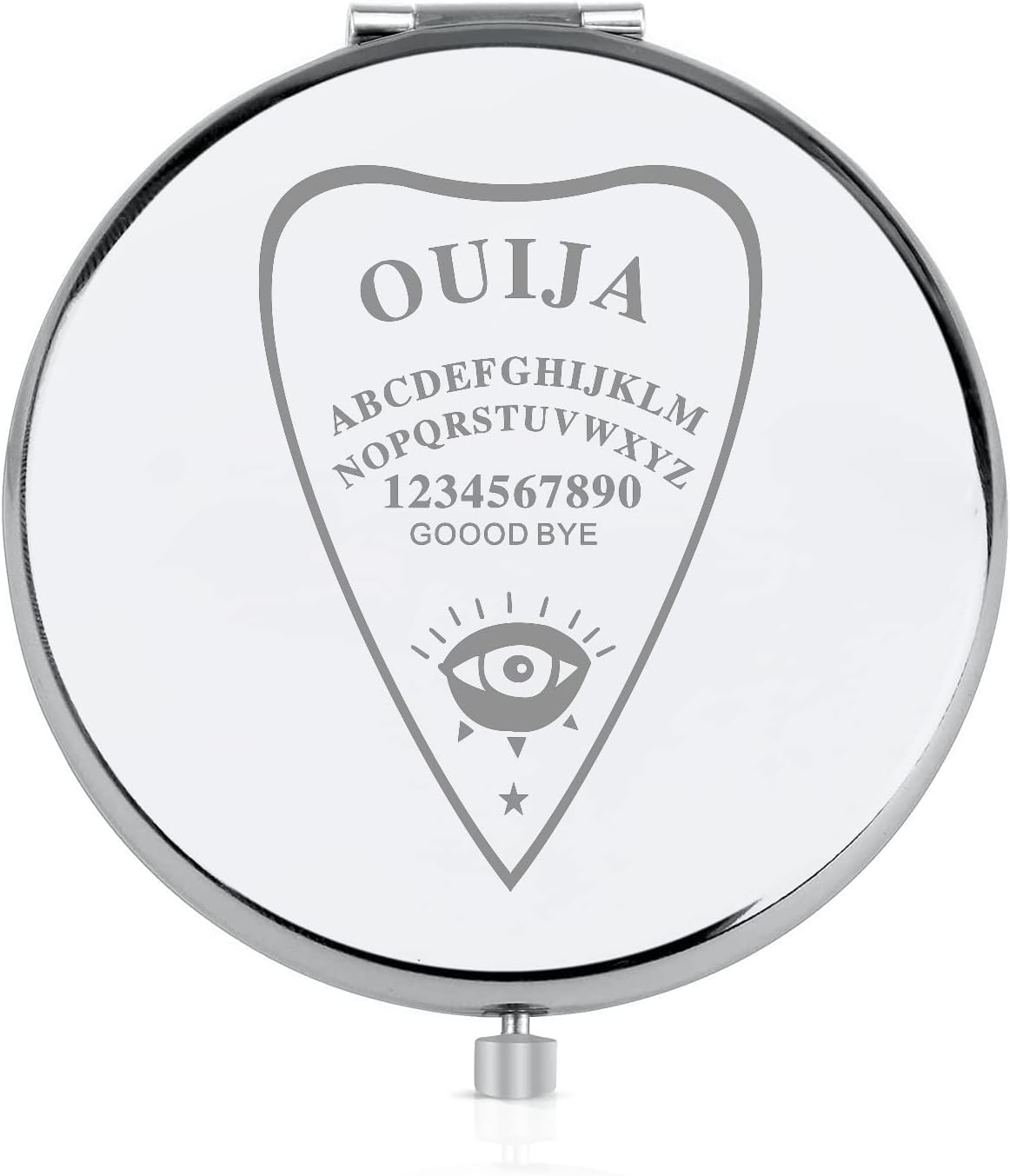 FEELMEM Ouija Espejo de maquillaje compacto regalo Oujia Board Gift Wiccan Jewelry Game Lover Gift Ouija Gamer Jewelry