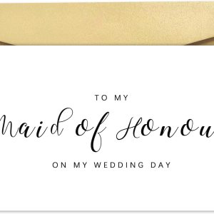 Tarjeta de felicitación para el día de mi boda, tarjeta de boda de novia, fiesta nupcial día de boda, tarjeta de agradecimiento para ella, propuesta Tarjeta de felicitación para el día de mi boda, tarjeta de boda de novia, fiesta nupcial día de boda, tarjeta de agradecimiento para ella, propuesta