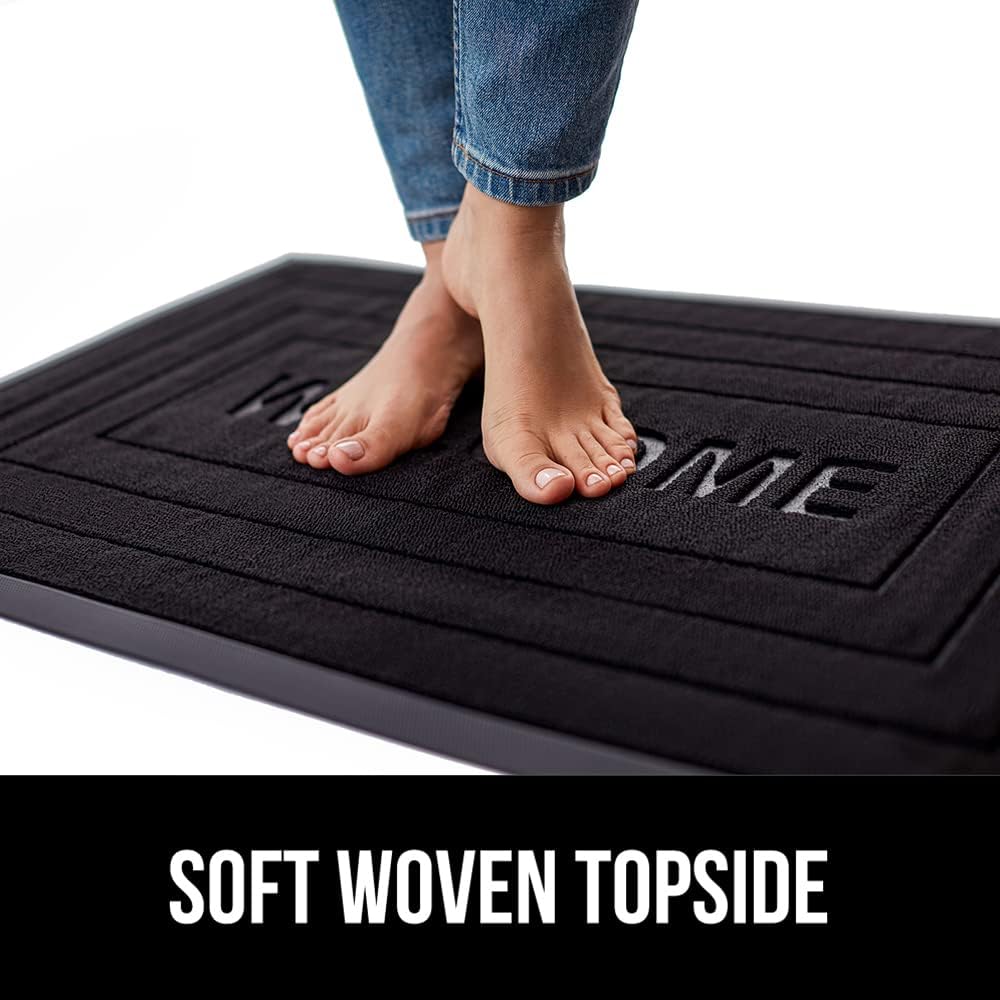 Gorilla Grip WeatherMax – Tapete para todas las estaciones 100% impermeable, 17×29 pulgadas, goma natural duradera, resistente a manchas y