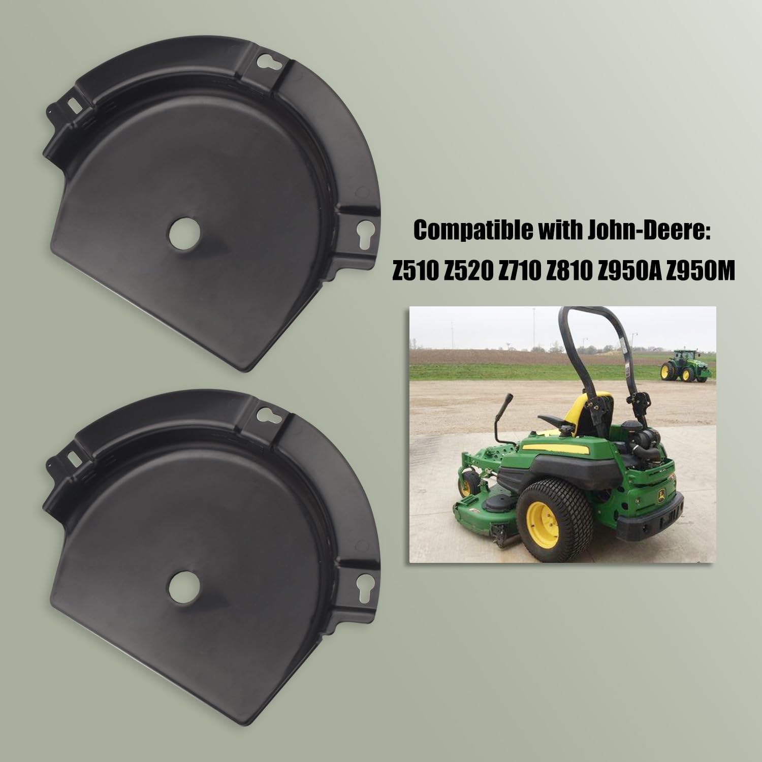 ZHIXING TCU23581 TCU21241 Protector de cinturón de cubierta compatible con John D-eere Z510 Z520 Z710 Z810 Z950A Z950M Z950R Z860 Z910 Z925 Z950