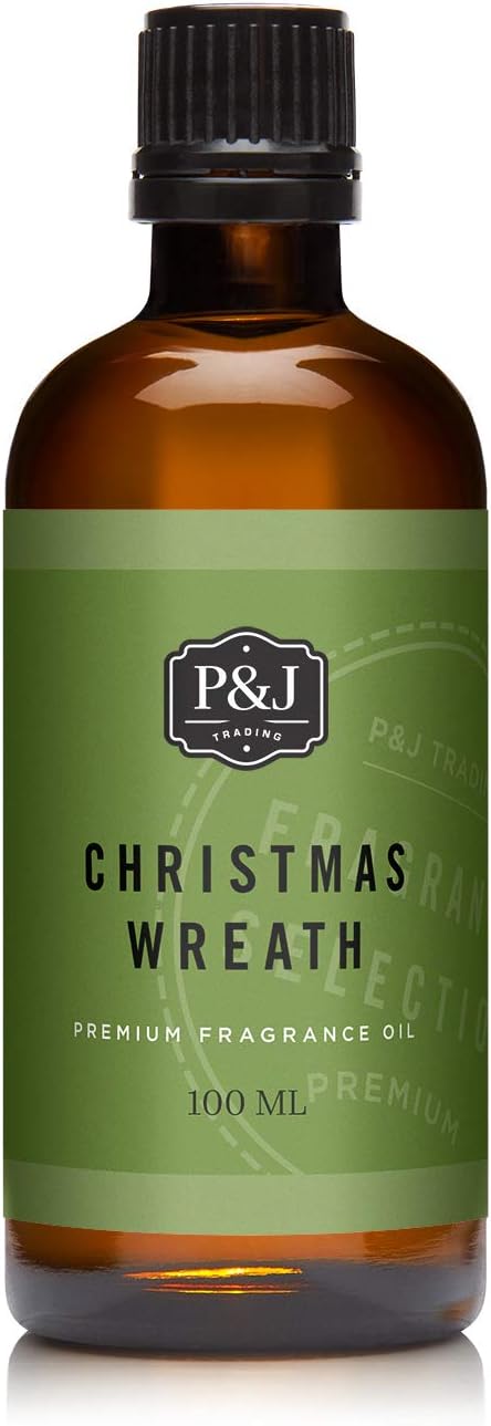 P&J – Aceite aromático de corona de Navidad, 3.4 fl oz