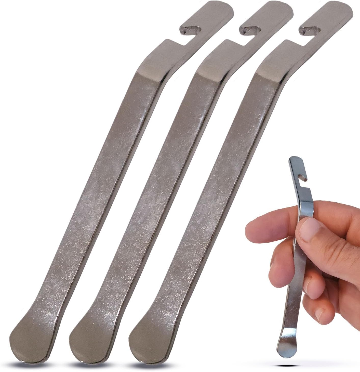 3 piezas de cucharas de hierro para neumáticos de bicicleta, palancas de bicicleta para cambiar, kit de herramientas de reparación de neumáticos,