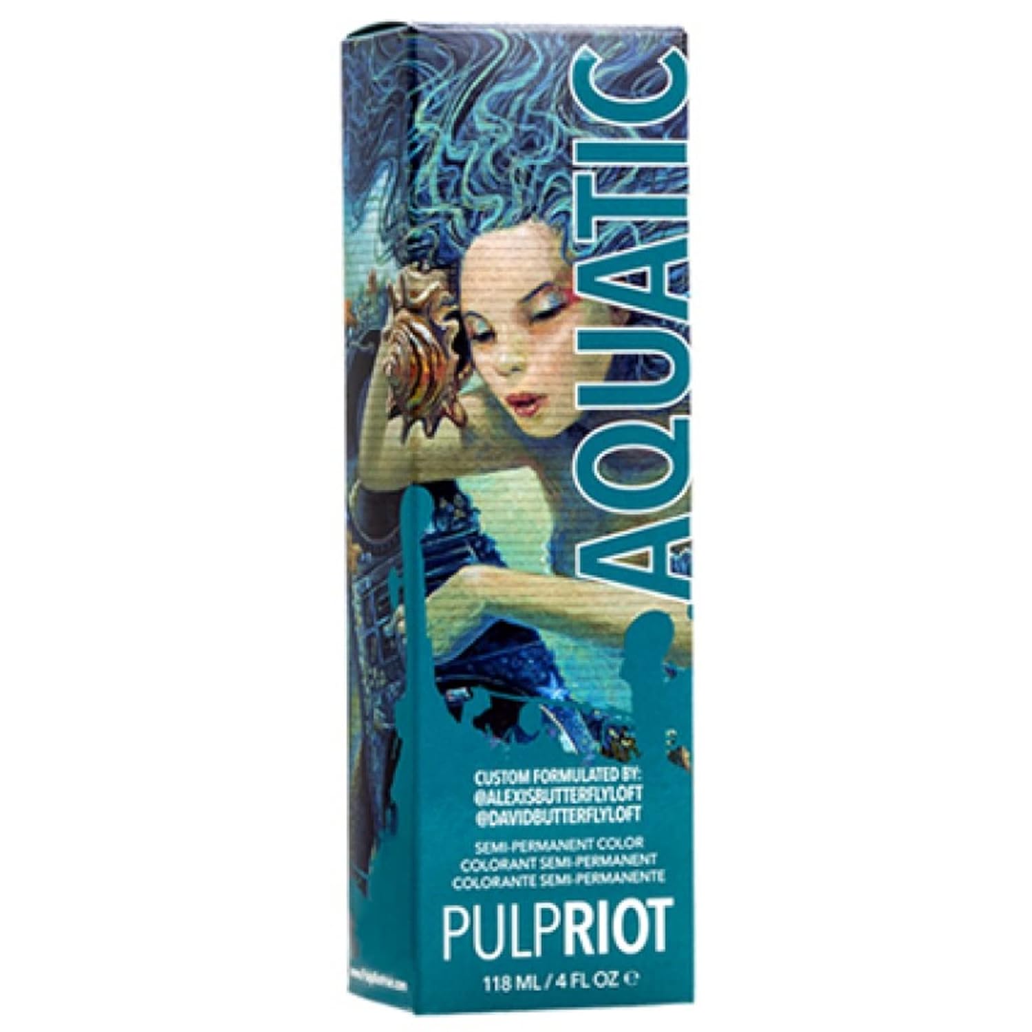 Pulp Riot – Tinte semipermanente para el cabello, 4 onzas, acuático