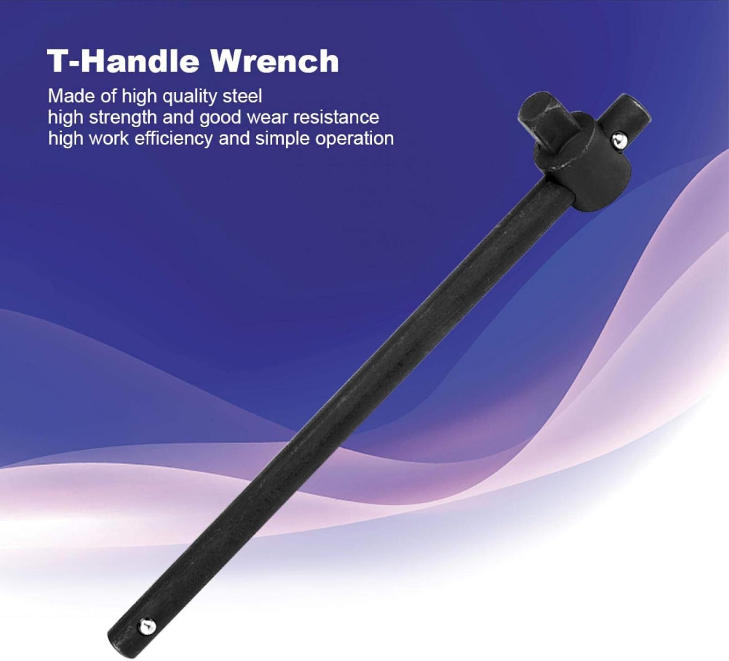 Jeanoko Llave deslizante con mango en T, barra de disyuntor de llave en T de acero resistente, llave deslizante (12 pulgadas)