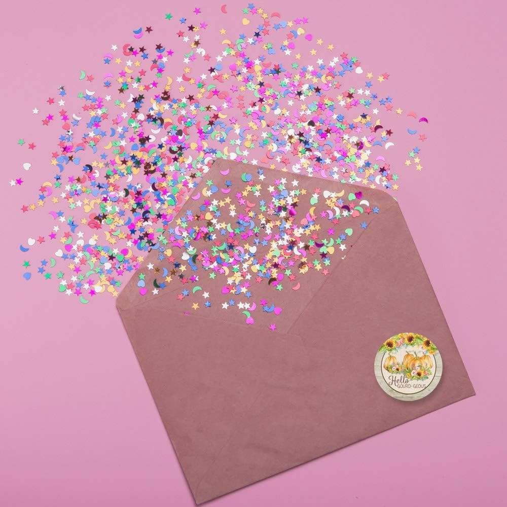 AmandaCreation – Calcomanías de agradecimiento al cliente con diseño de calabaza de otoño y otoño con texto en inglés “Hello Gourd-geous para