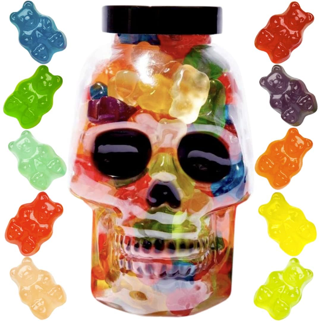 Tarro de dulces de Halloween (osos de goma surtidos)