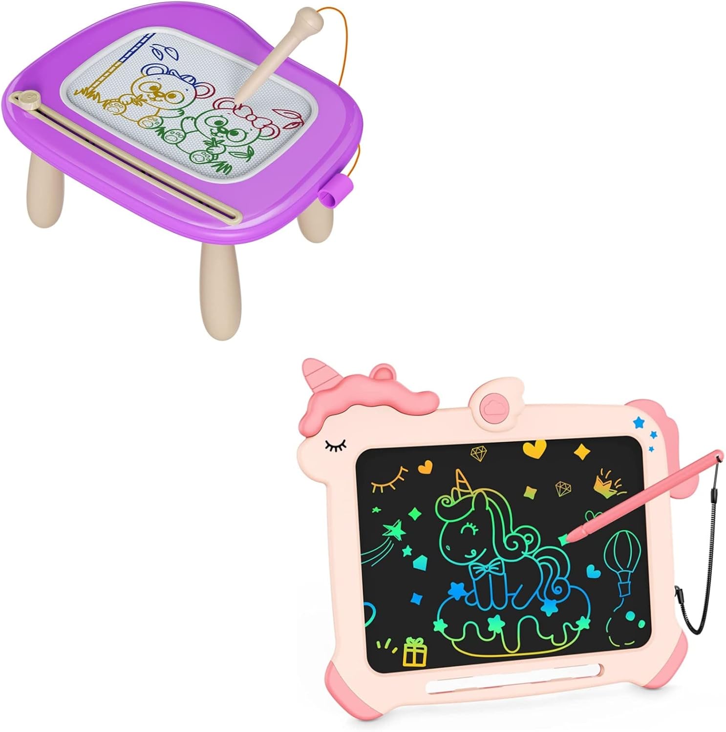 bravokids Tableta de escritura LCD de 8,5 pulgadas, tablero de dibujo magnético